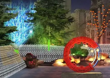 南充市政亮化好色先生TV版製作施工安裝