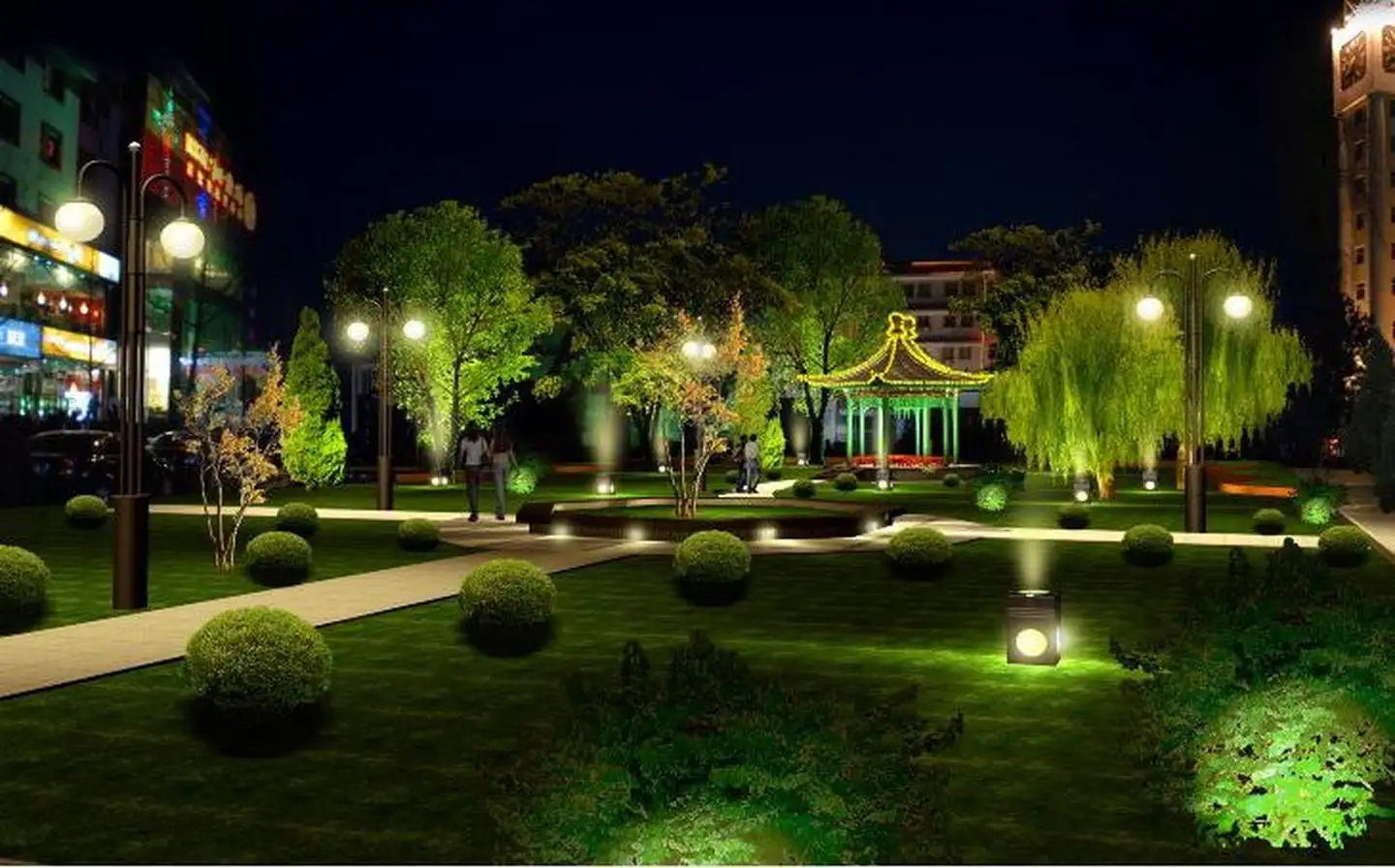 成都照明亮化好色先生TV版製作安裝